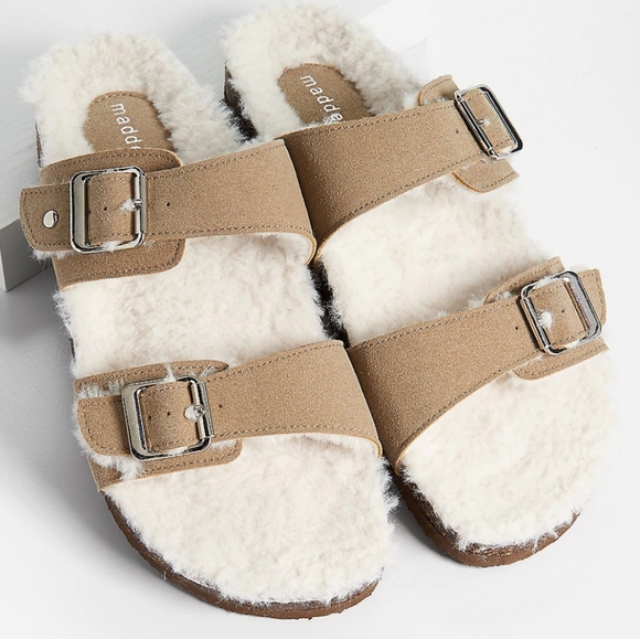 madden girl fur sandals